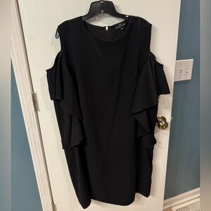 Nursing Queen Elegant Black Cold Shoulder Nursing Dress